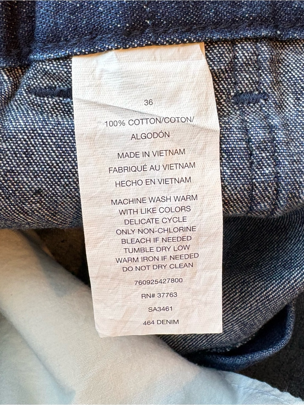 NWT Savane Men’s Hiking Denim Shorts size W36 Blue Jean Outdoor Comfort Waist - Picture 13 of 14